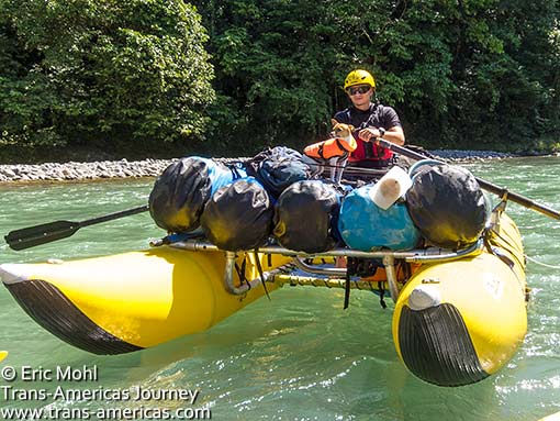 dog chihuahua white water rafting Rio Paquare River Costa Rica