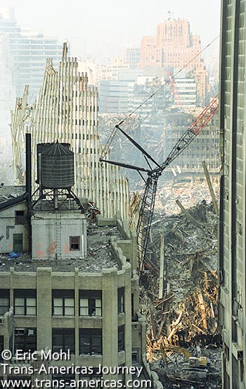 Ground Zero from roof 75 West Street