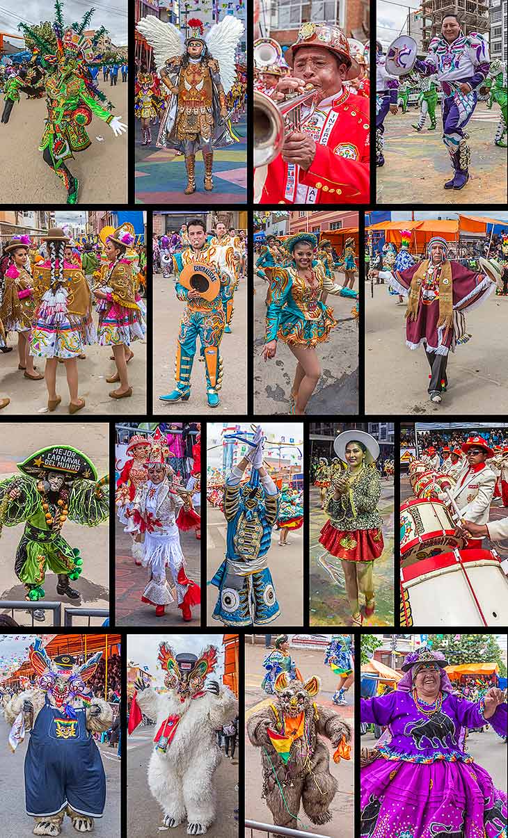Oruro Carnaval dance costumes
